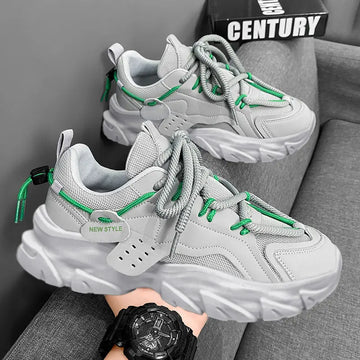 Xajzpa Men's Shoe Breathable Thick Soled Casual Sneakers Outdoor Running Four Seasons New Tennis Men Soft Soles Comfort Male Sneakers